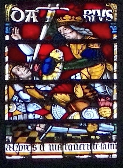 Balthazar vaincu par Darius, roi des Mèdes<br>Cathédrale St Pierre St Paul - Troyes 10