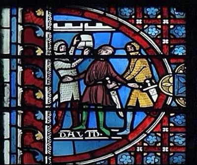 [4] David revêt l'armure de Saül<br>Cathédrale Saint Etienne - Auxerre 89