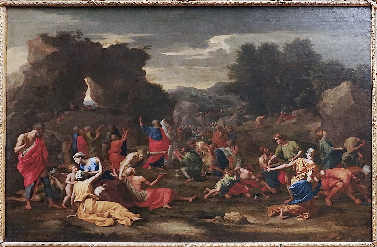 Les israélistes recueillant la manne dans le désert (Nicolas Poussin) - Musée du Louvre