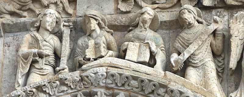 Prophètes Daniel, Jérémie, Isaïe et Moïse<br>Eglise Notre-Dame la Grande - Poitiers 86