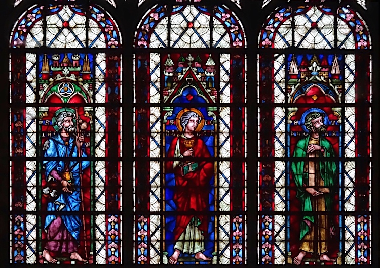 Saint Jacques le Majeur, Saint Jean l'Evangéliste, Saint Thomas