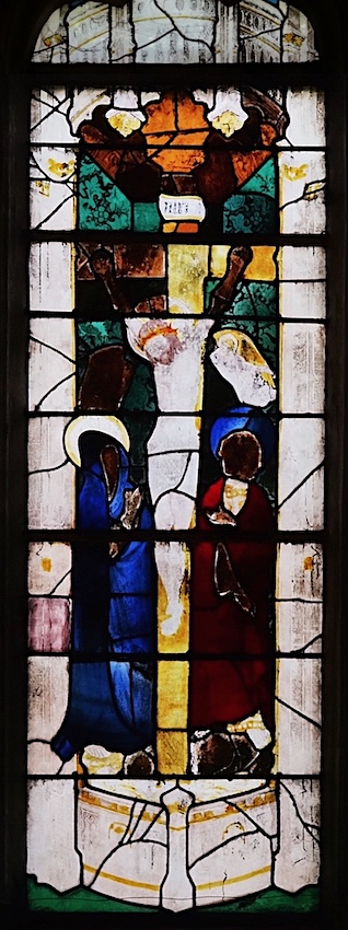 [5] Crucifixion avec la Vierge, saint Jean et 2 anges, du 2e quart du 15e siècle