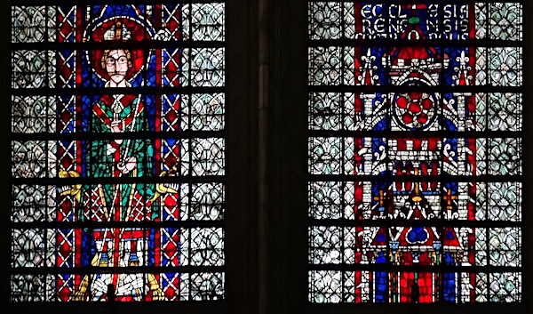 Baie 118 - Henri de Braine (archevêque de Reims), la cathédrale de Reims