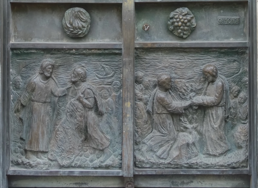 la promesse des clefs
                        <br>Pierre et Jésus sur le lac de Gennésaret