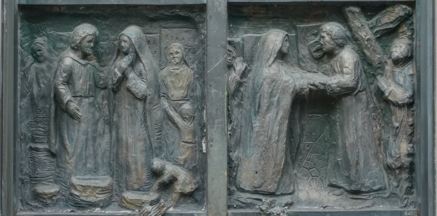 les noces de Cana, Jésus rencontre sa mère