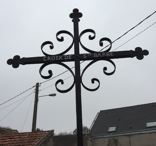 Noisy-Rudignon : Croix de Sainte Barbe