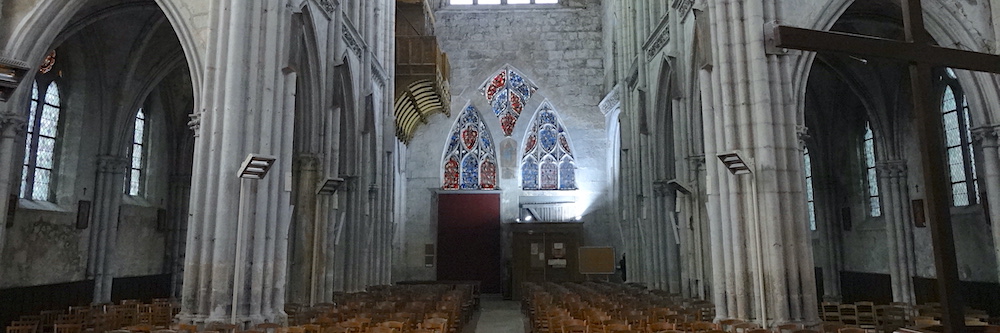 la nef - Eglise Notre-Dame de la Nativité - Moret-sur-Loing 77