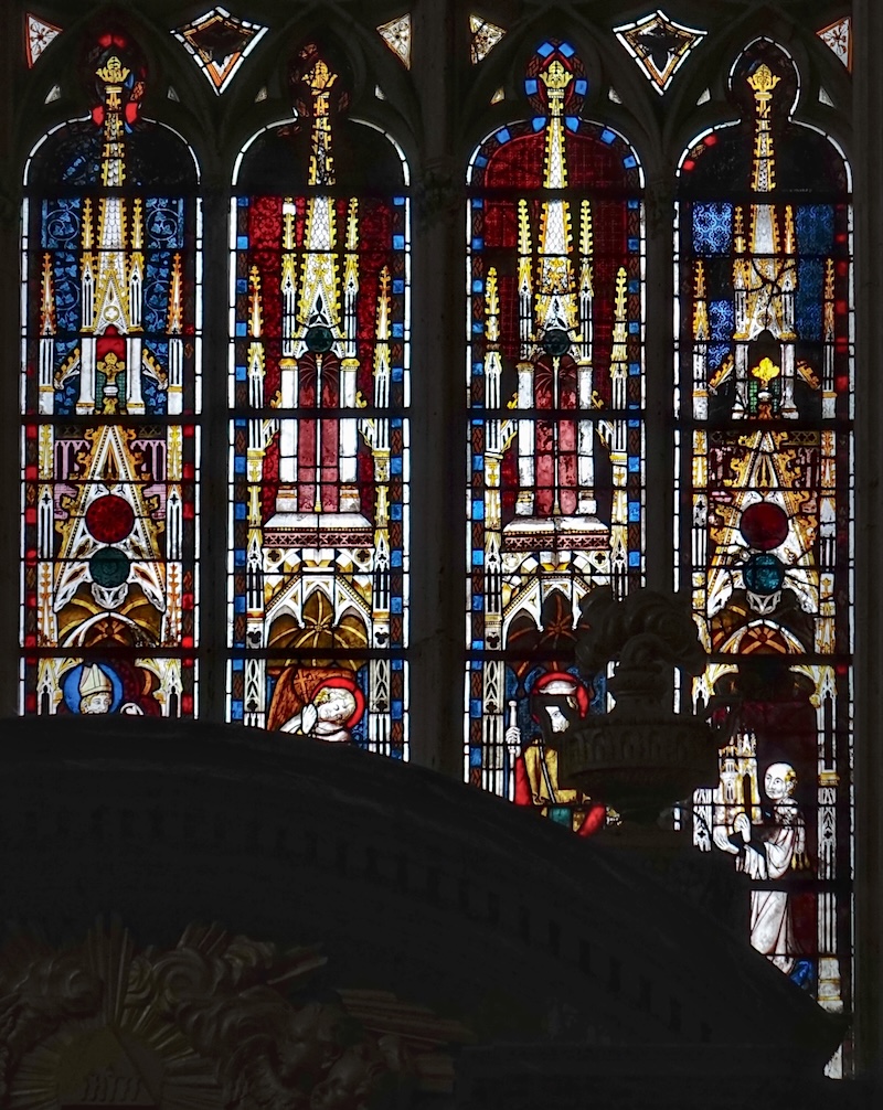 un évêque, St Jean (?), ?, un moine