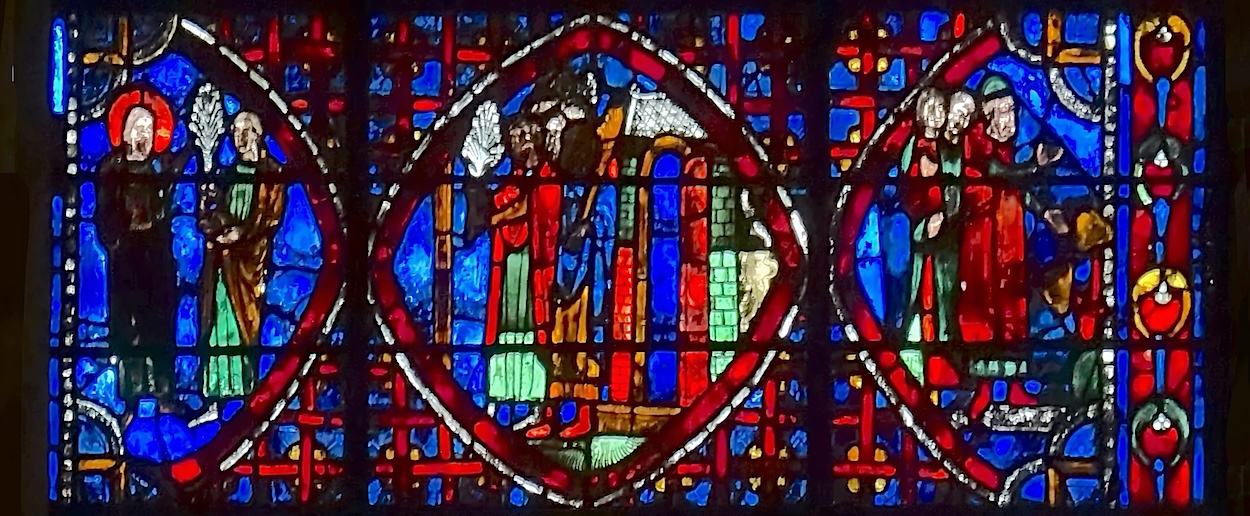 [10] Il reçoit un roseau [11] On lui offre un roseau [12] Trois personnages