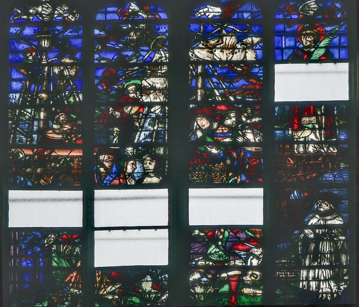 Baie 132 - Le vaisseau de l'Église, Donateurs 