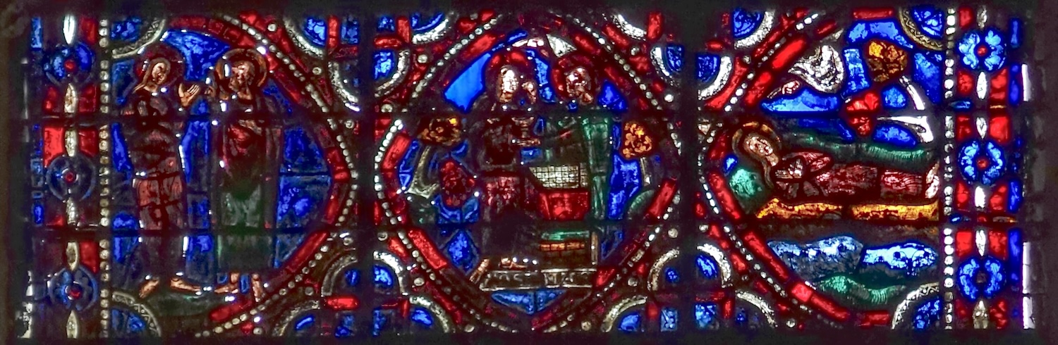 [10] Zosime rencontre Marie l'Egyptienne [11] Il lui donne la communion [12] Mort de Marie l'Egyptienne