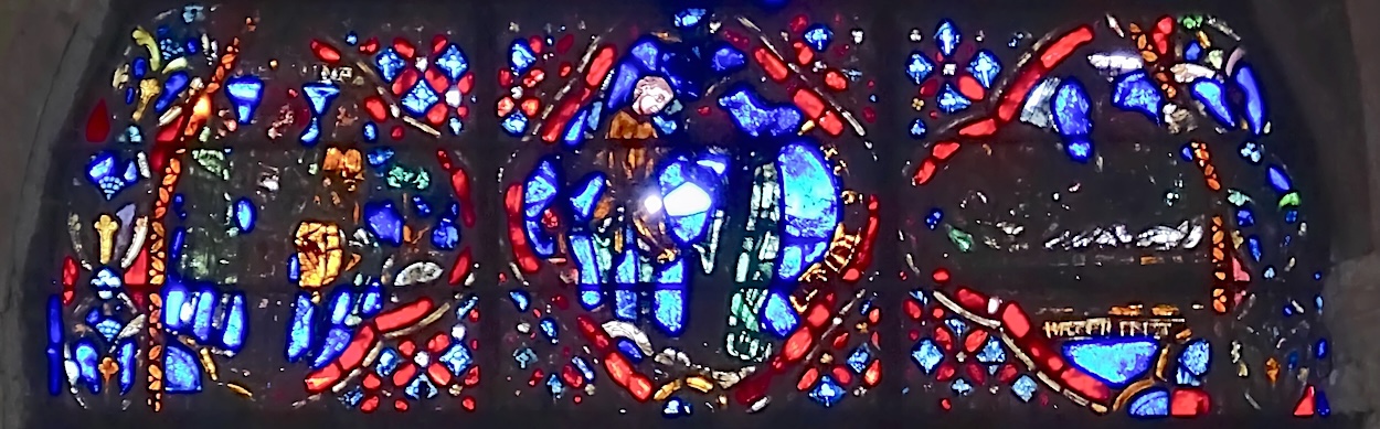 [13] Sainte Catherine conduite au martyre [14] sécollation de sainte Catherine [15] des anges se penchent sur son sarcophage 