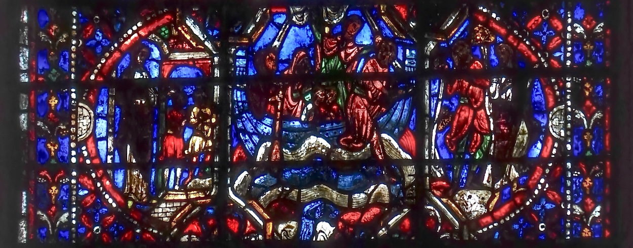 [16] l'épouse de Saint Eustache et ses deux fils [17] [18] Eustache laisse son épouse aux bateliers