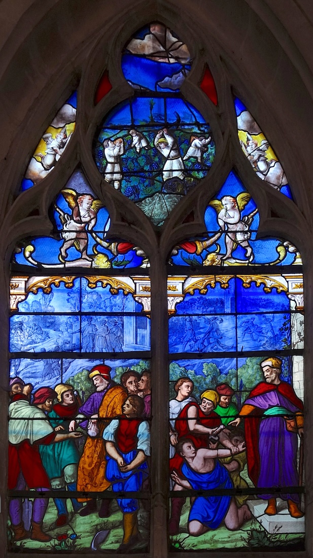 Vitrail des vignerons<br>Eglise Saint André - Joigny (89)