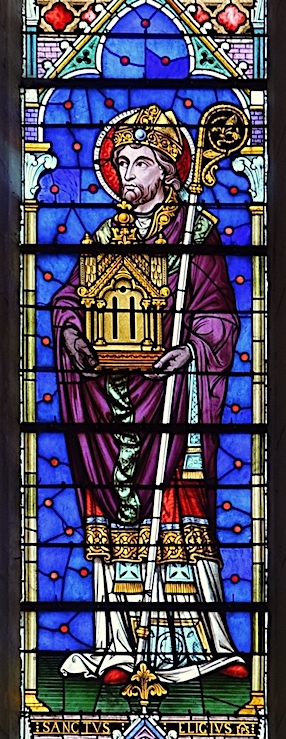 Saint Éloi placé à la tête de l'abbaye par Dagobert
