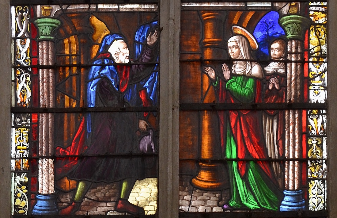 [2] rencontre d'Anne et de Joachim à la porte dorée - Eglise Saint Etienne - Bar-sur-Seine 10