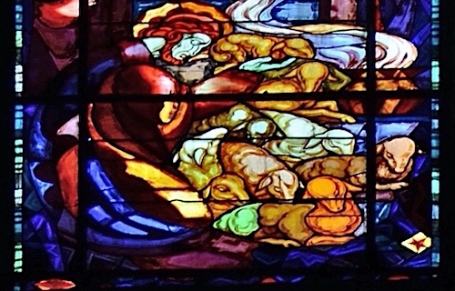 [4] Joachim va se réfugier chez les bergers.<br>Eglise N.D. de la butte aux cailles - Paris (13)