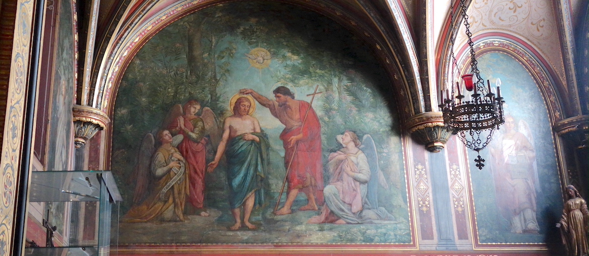 Baptême du Christ - Eglise St Leu St Gilles (Chapelle des chevaliers du St Sépulcre) - Paris (1)