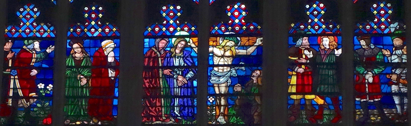 La crucifixion - Cathédrale St Pierre St Paul (baie 128) - Troyes 10