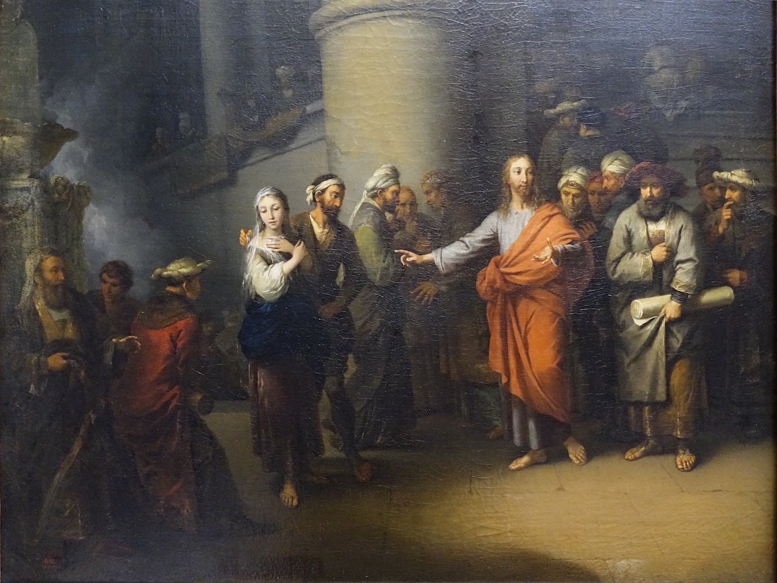 Le Christ et la Femme adultère<br>Christian Wilhelm Ernst Dietrich<br>Muséee du Louvre