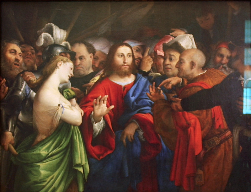 La femme adultère (Lorenzo Lotto) - Musée du Louvre (Paris)
