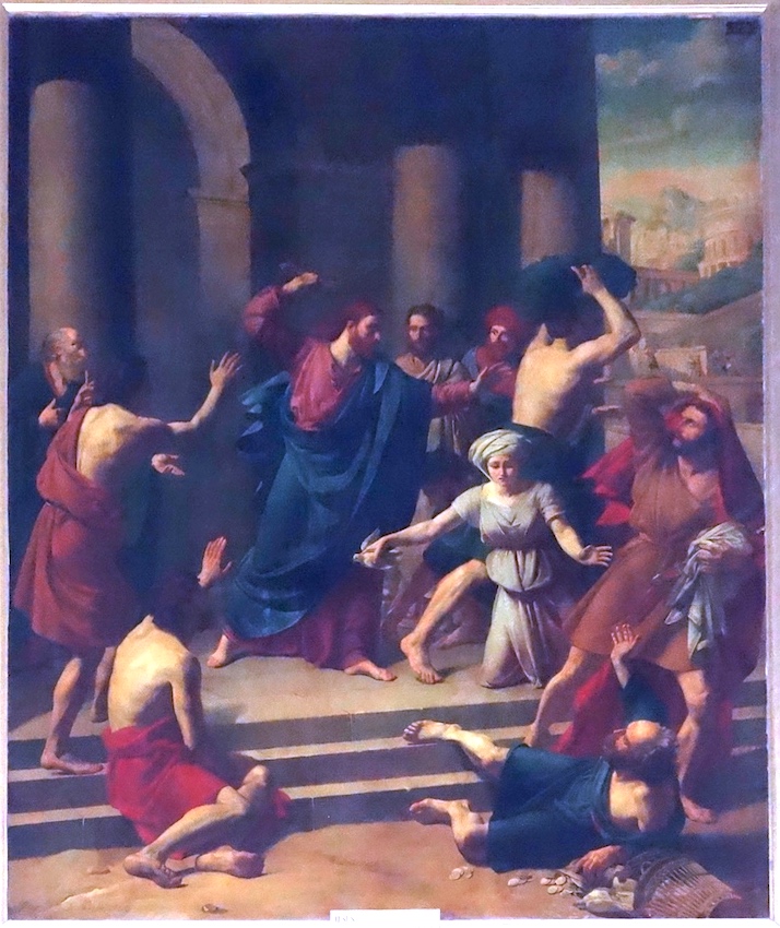 Jésus chasse les marchands du temple - Eglise St Leu St Gilles - Paris (1)