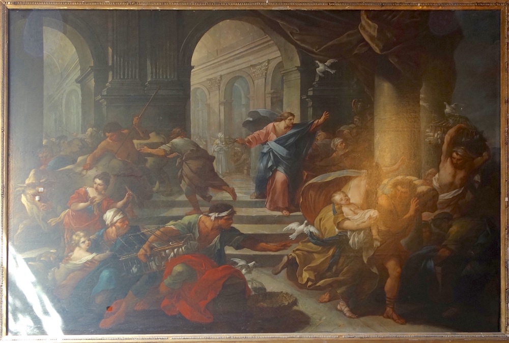 Jésus chasse les marchands du temple - Eglise Saint Médard - Paris (5)