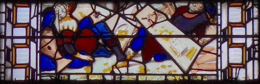 Jésus chasse les marchands du temple - Eglise Saint Romain - Rouen (76)