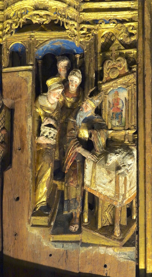 Offrande d'Anne et de Joachim au temple.<br>Eglise St Germain l'Auxerrois - Paris (1)