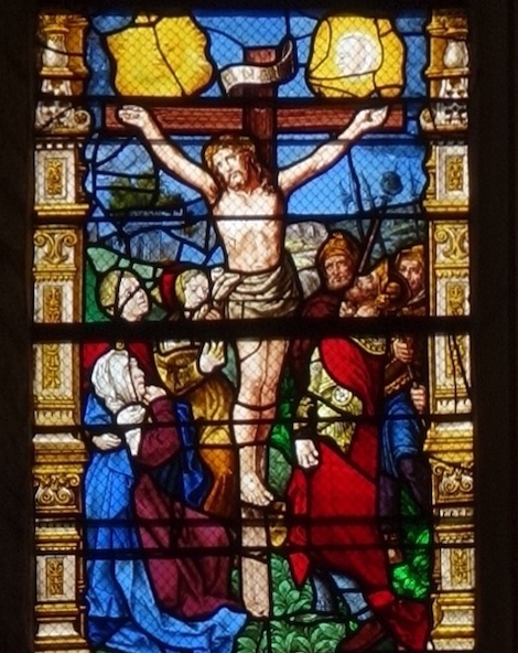 [7] Crucifixion.<br>Abbatiale St Pierre St Paul - Ferrières-en-Gatinais 45