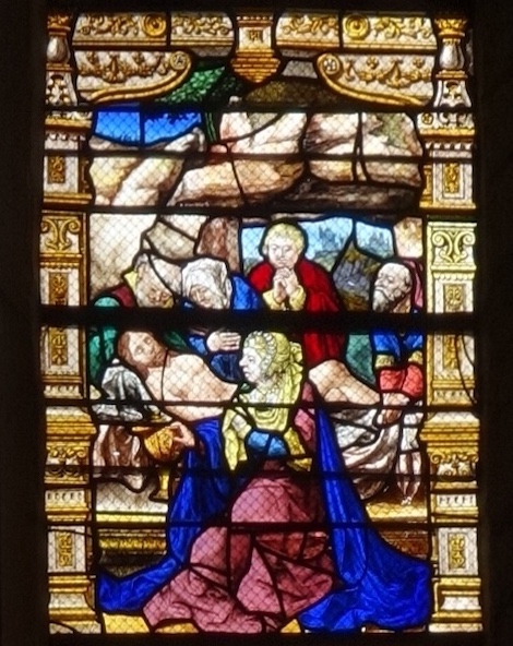 [8] Déploration du Christ.<br>Abbatiale St Pierre St Paul - Ferrières-en-Gatinais 45