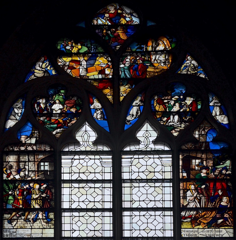 Vitrail de Sainte Agnès - Eglise Saint Merry - Paris (4)