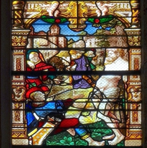 [8] Martyre des flèches.<br>Abbatiale St Pierre St Paul - Ferrières-en-Gatinais 45