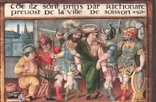 Ils sont faits prisionniers par Rictiovarus, prévot de la ville Soissons