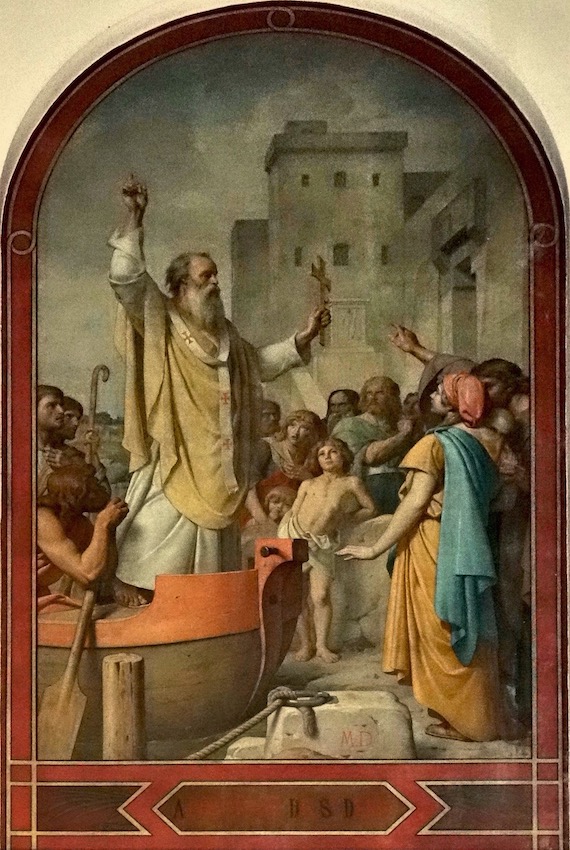 Denis évangélise Lutèce<br>Eglise N.D. de Clignancourt - Paris (18)