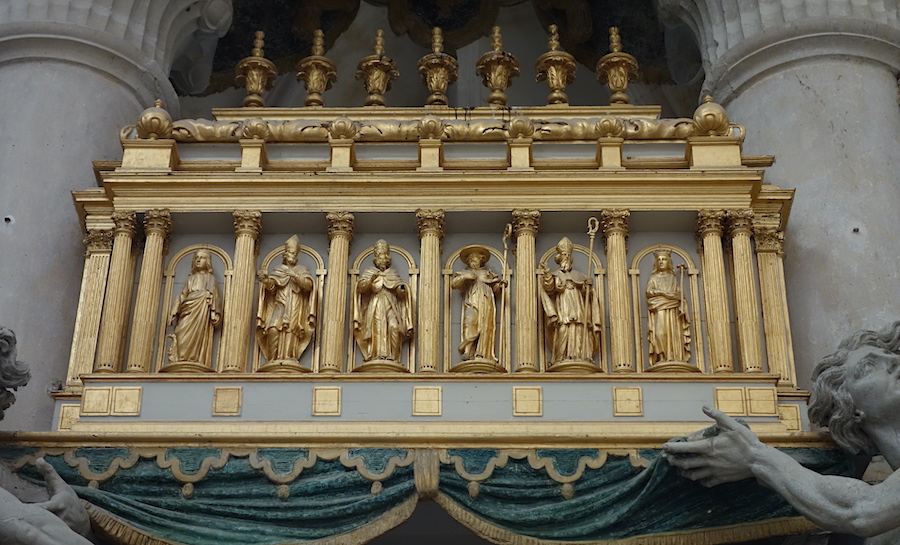 Détail de l'autel de saint Edme - Abbaye de Pontigny 89