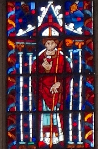 Verrière Vie de Saint Etienne<br>Cathédrale Saint Etienne - Meaux 77