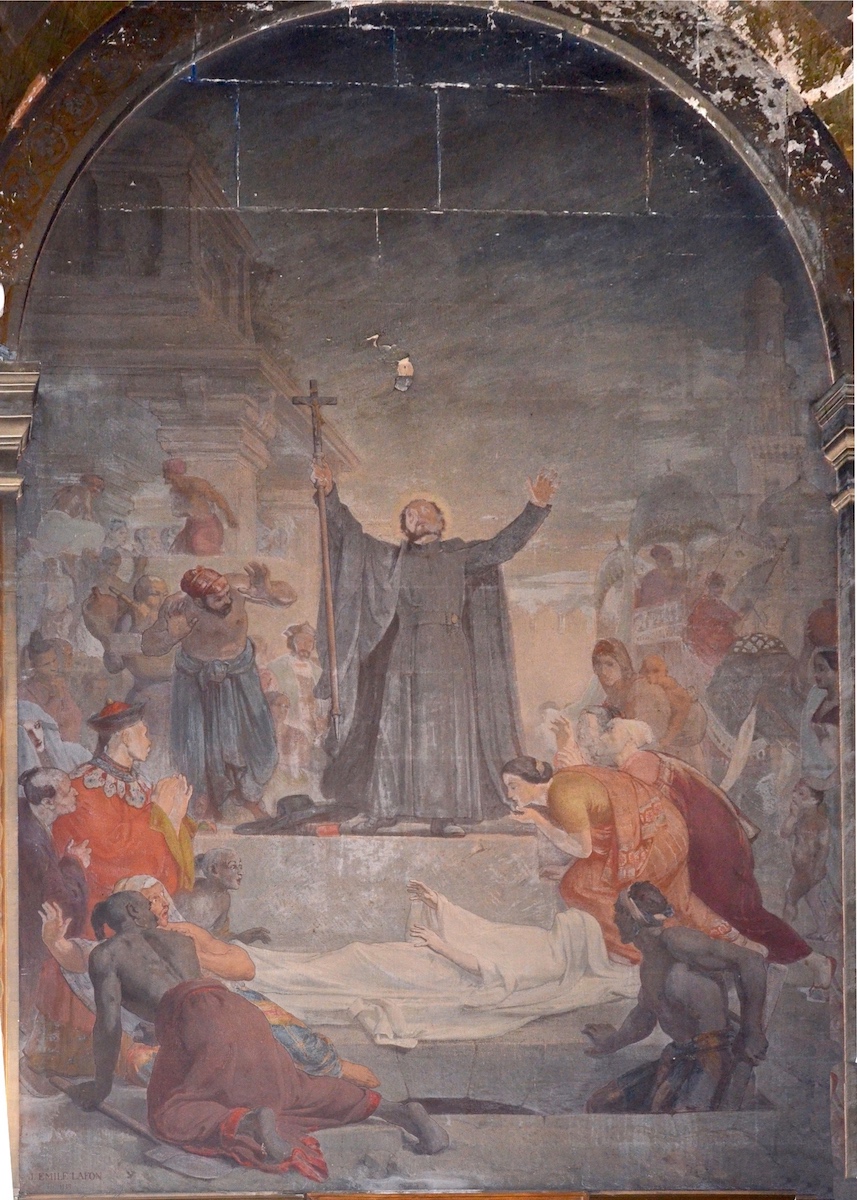 François-Xavier ressuscitant un mort<br>Eglise Saint Sulpice - Paris (6)