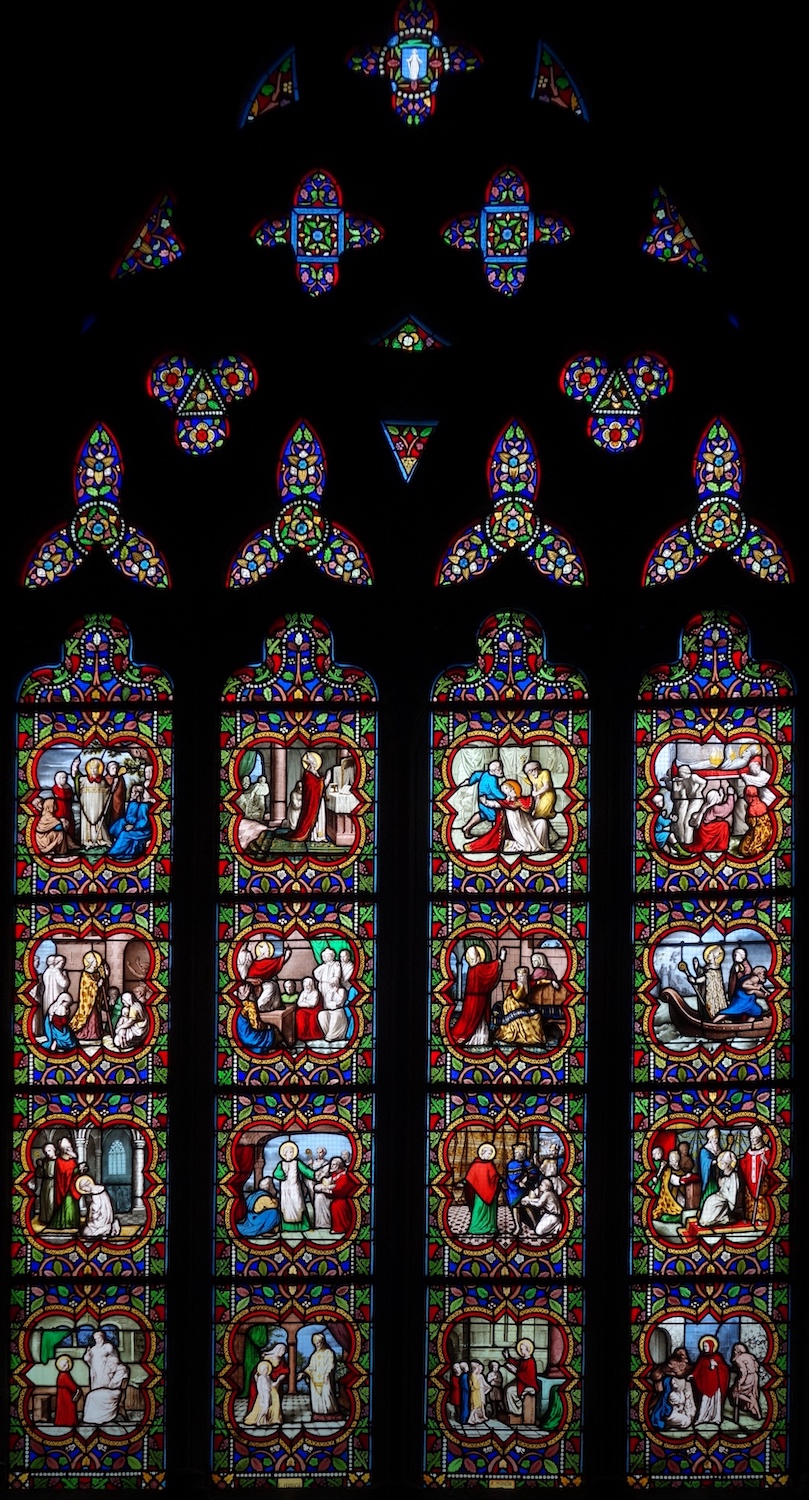 Vitrail de la vie de Saint Frédéric - Cathédrale Saint Corentin - Quimper 29
