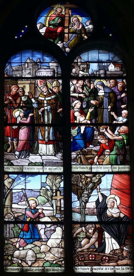 Vie de Sainte Geneviève<br>Cathédrale Saint Maclou - Pontoise 95