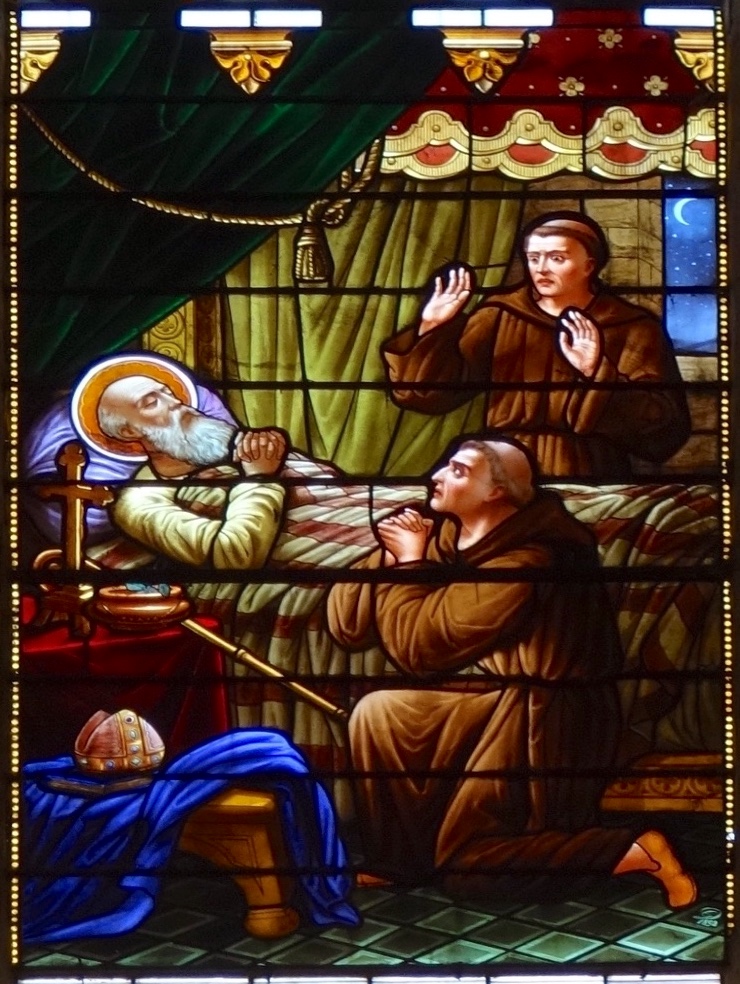 La mort de Saint Martin, à Candes, le 8 novembre 397<br>Eglise St Hilaire - Montcuq 46