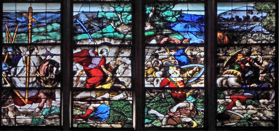 « la bataille de Saint jacques contre les maures »<br>Eglise St Gervais St Protais - Paris (4)