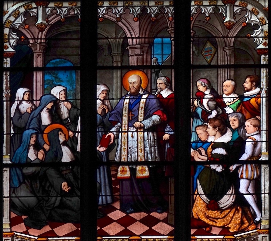 François de Sales remet à Ste Jeanne de Chantal la constitution du nouvel ordre de la visitation - Eglise Saint Séverin - Paris (5)