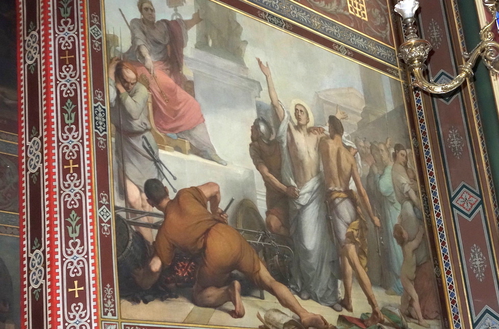 Le martyre de Laurent - Eglise Saint Gervais Saint Protais - Paris (4)