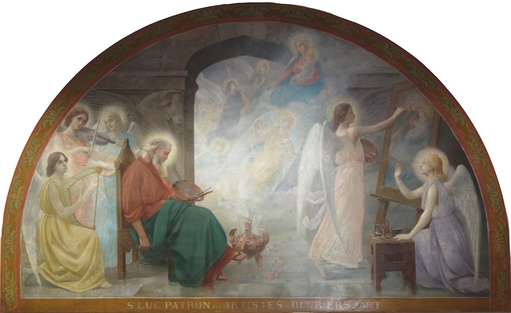 Saint Luc, patron des artistes et ouvriers d'art<br>Eglise Notre-Dame du Travail - Paris (14)