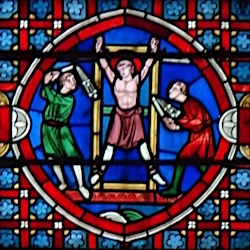 Saint-Mammès<br>Vitrail de la cathédrale Saint-Etienne d'Auxerre 89