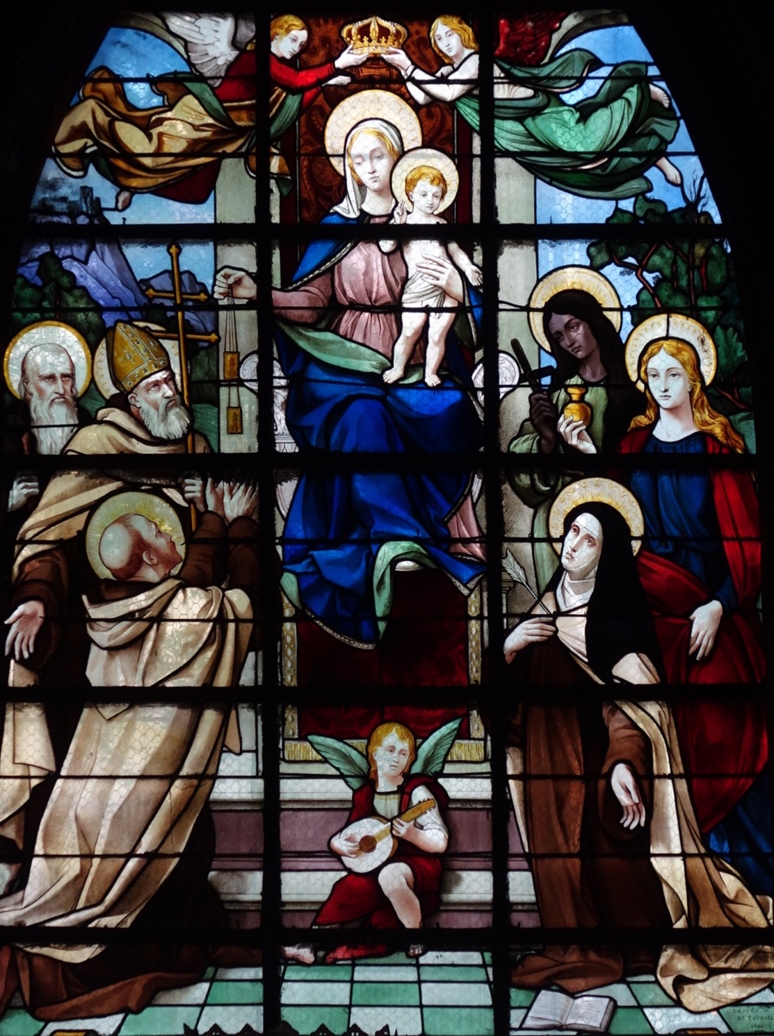 Elie, St-Albert, St-Simon-Stock, Marie l'Egyptienne, Marie-Madeleine, Thérèse-d'Avila<br>Eglise St Merry - Paris (4)