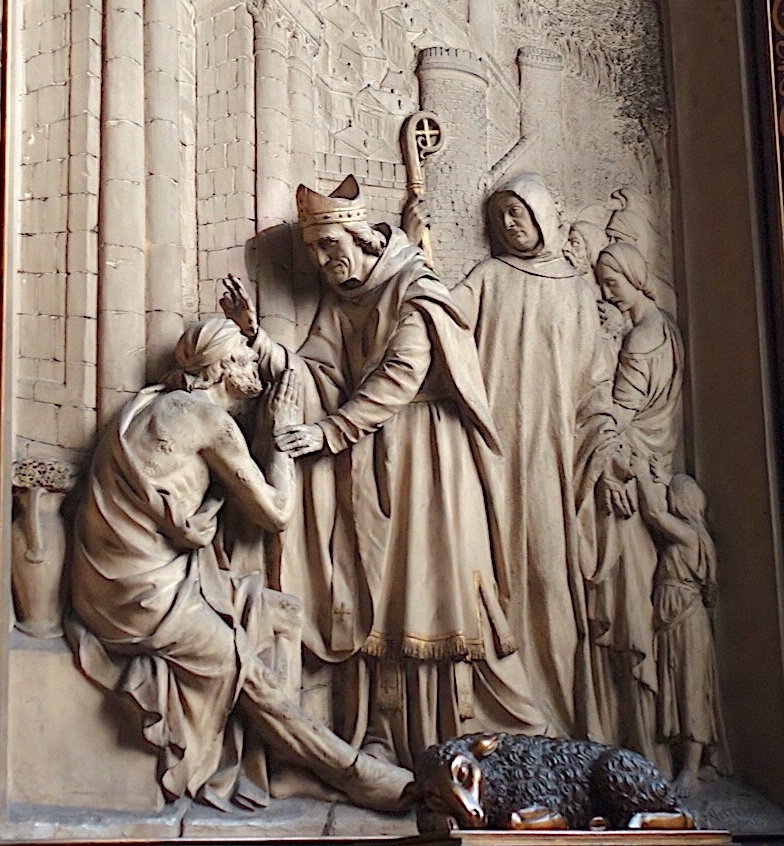 Martin guérissant un lépreux<br>Eglise St Nicolas des Champs - Paris (3)