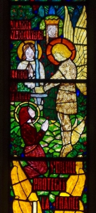 St Michel, Catherine d'Alexandrie et Marguerite d'Antioche apparaissent à Jeanne-d'Arc