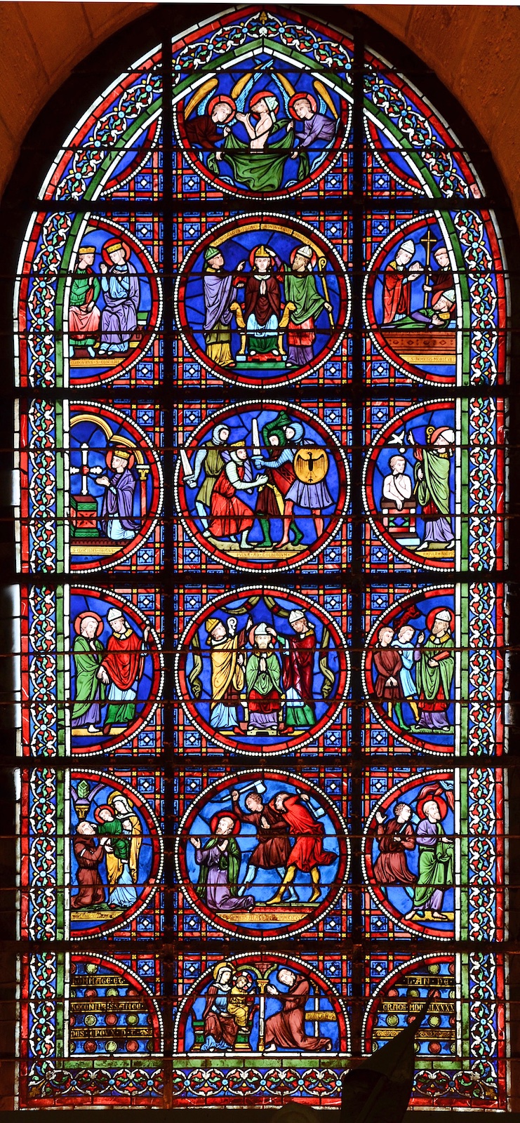 Vitrail Saint Rémi - Cathédrale Notre-Dame - Laon 02